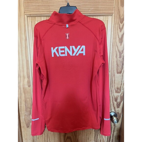 Nike Running Pro Elite Kenya Track & Field Quarter Zip Men's Size M 800534-611 - Picture 6 of 10